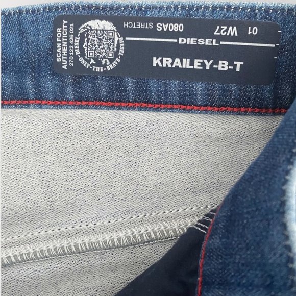 Diesel Krailey-B-T boyfriend jogg jeans size 27 - Picture 3 of 8